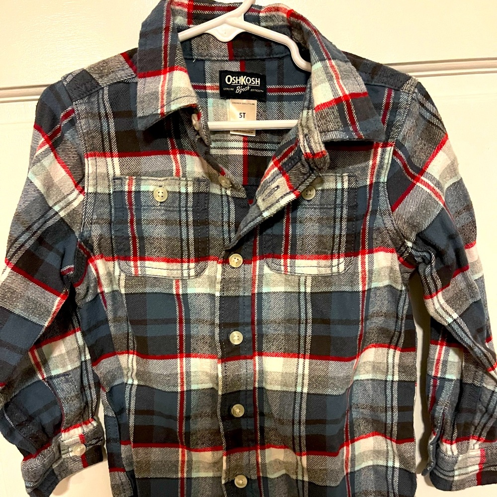 Osh Kosh Flannel 5T